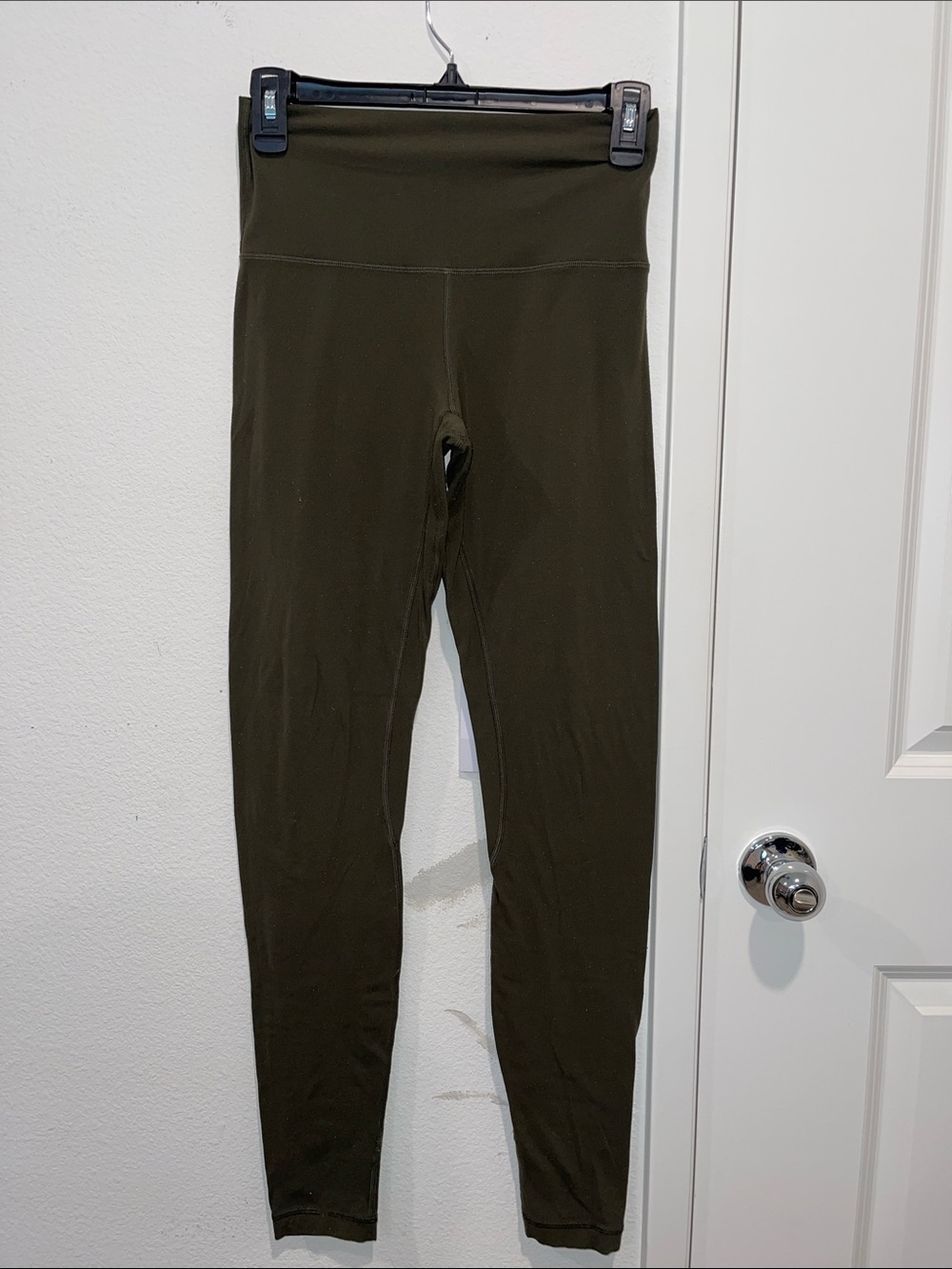 High-Waist Olive Green Leggings